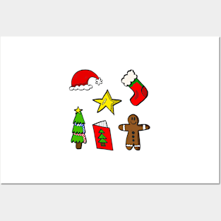 Cute Christmas Decorations Posters and Art